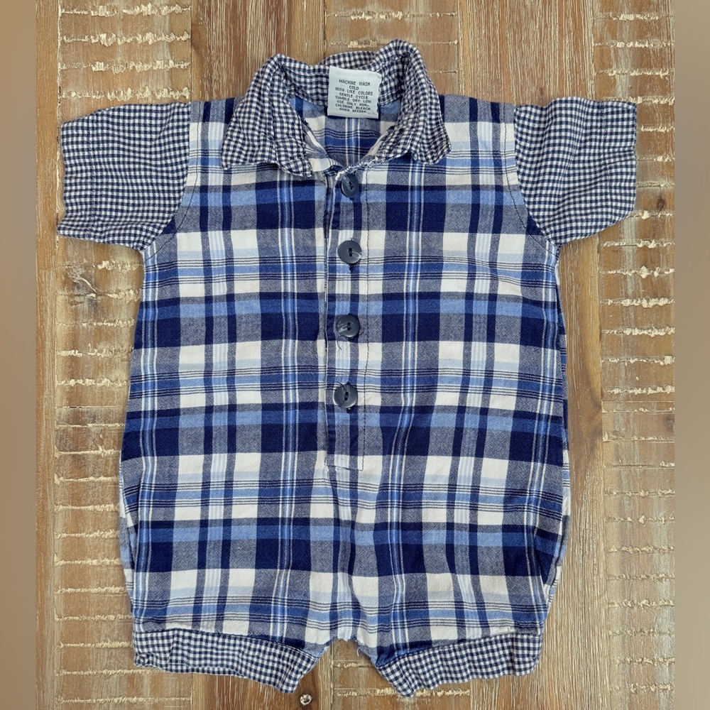 Vintage Baby Sasson Romper One Piece 6-9m